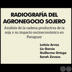 RADIOGRAFA DEL AGRONEGOCIO SOJERO - Autores: LETICIA ARRA / LIZ GARCA / GUILLERMO ORTEGA / SARAH ZEVACO - Ao 2020